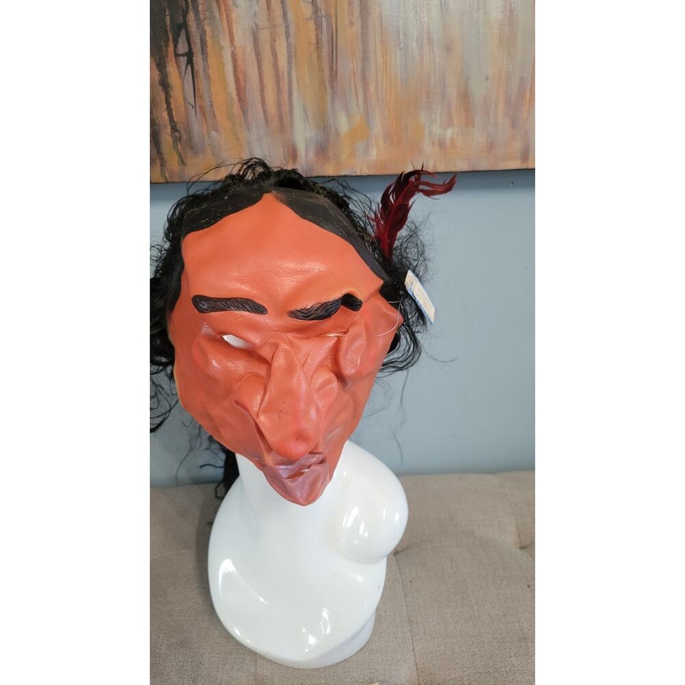 Vintage 1988 Cesar Latex Mask w/ Original Masquerade Tag – Style 50037